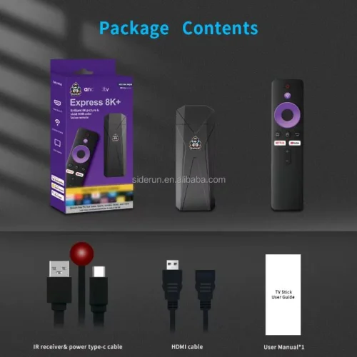 2025 R9 TV 8K VIVIV HDR android 14.0 TV Stick 2GB + 16GB 2.4/5G Wifi 100M-LAN порт Netflix Youtube Media Player
