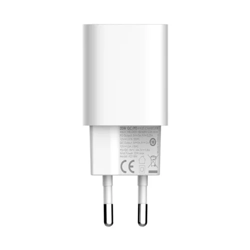 20W LDNIO A2318C С 2 изх. USB + USB-C с кабел USB-C към Lightning компактно