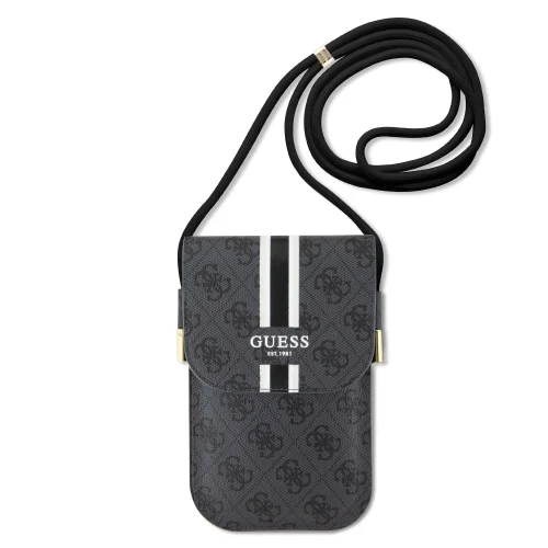 2200 GUESS US WALLET 4G STRIPES BLACK