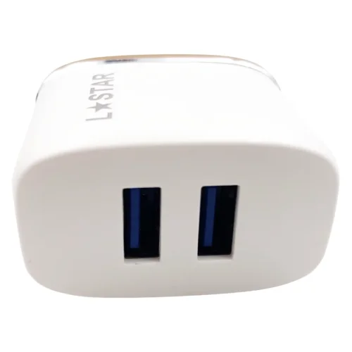 220V Адаптер DL-AC52 2.4А L✮STAR с 2 изхода USB