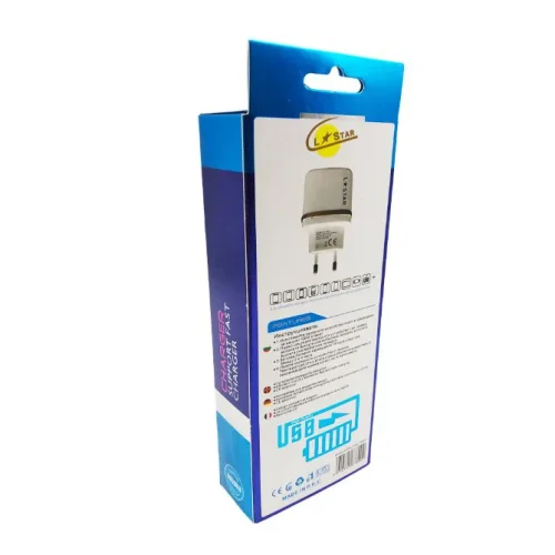 220V DL-AC52 Type-C 2.4А L✮STAR Зарядно c двойно USB