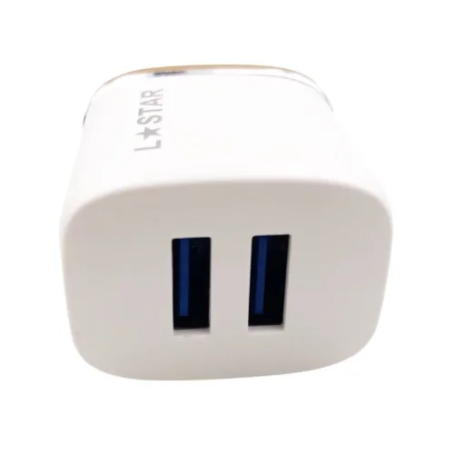 220V DL-AC52 Type-C 2.4А L✮STAR Зарядно c двойно USB