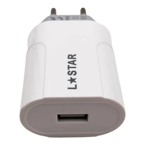 220V JK-E9 2IN1 Type-C 2.1А L✮STAR Зарядно c 1 USB