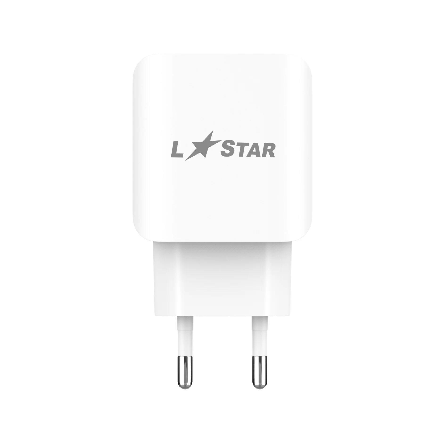 220V TC-9 L✮STAR 2в1 3.0A Lightning за телефон Бързо зареждащ – Бял