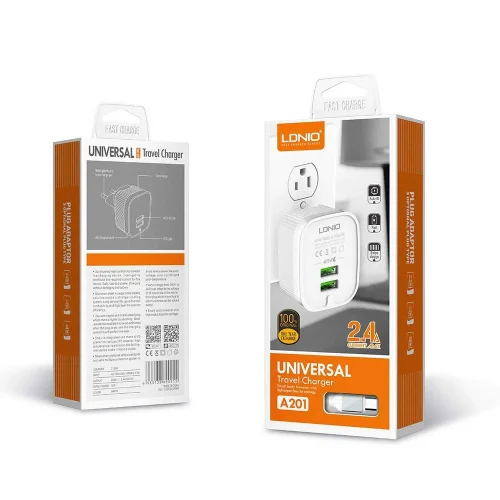 220V Зарядно LDNIO A201 2.4A – Микро USB