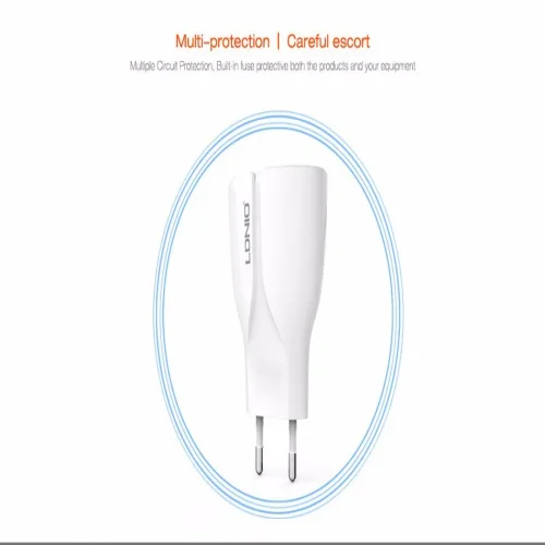 220V Зарядно LDNIO A2271 2.1A 2 USB PORT Lightning
