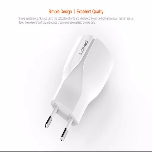 220V Зарядно LDNIO A2271 2.1A 2 USB PORT Lightning
