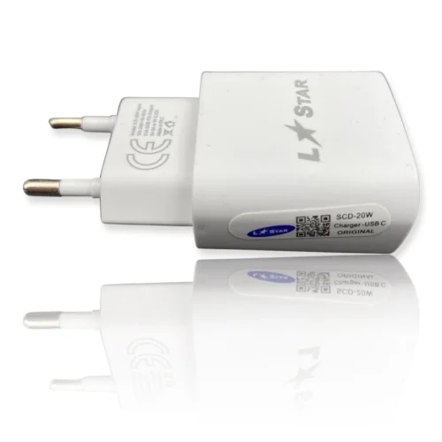 220V Зарядно SCD-20W L✮STAR 2в1 2A USB-C на Lightning 2A