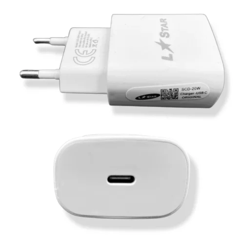 220V Зарядно SCD-20W L✮STAR 2в1 2A USB-C на USB-C 2A