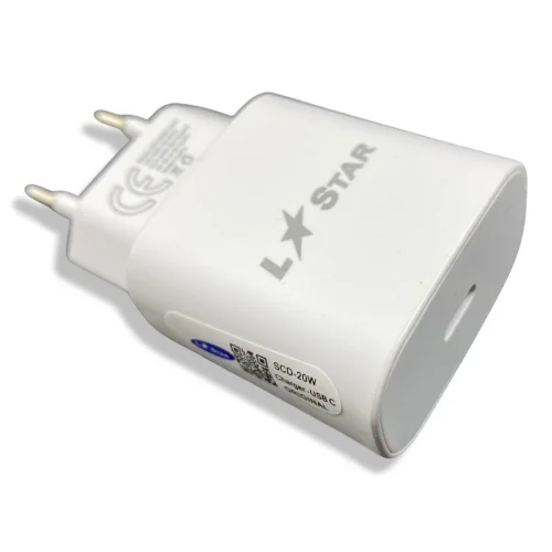 220V Зарядно SCD-20W L✮STAR 2в1 2A USB-C на USB-C 2A