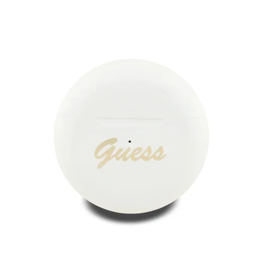 2213 GUESS TWS SMALL ROUND SCRIPT PRINT WHITE