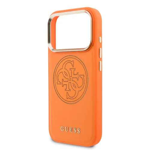 2708 GUESS HC MAGSAFE PU W/ PERFORATED 4G ORANGE IP17 PRO