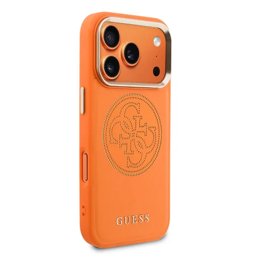 2708 GUESS HC MAGSAFE PU W/ PERFORATED 4G ORANGE IP17 PRO