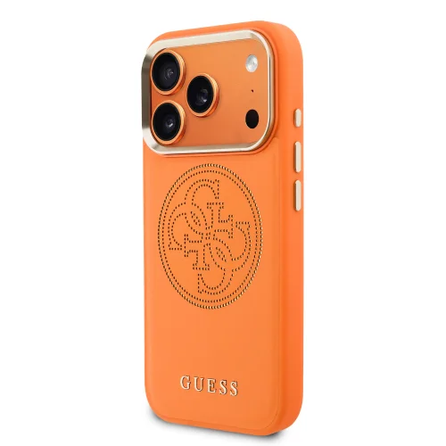 2708 GUESS HC MAGSAFE PU W/ PERFORATED 4G ORANGE IP17 PRO