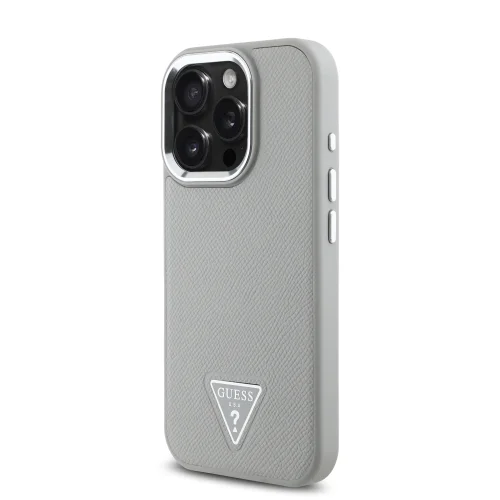 2788 GUESS HC MAGSAFE GRAINED PU TRIANGLE LOGO BEIGE IP16 PRO MAX