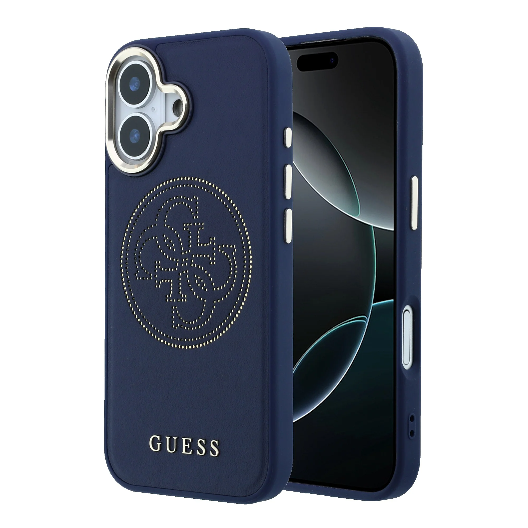2845 GUESS HC MAGSAFE PU W/ PERFORATED 4G BLUE IP17