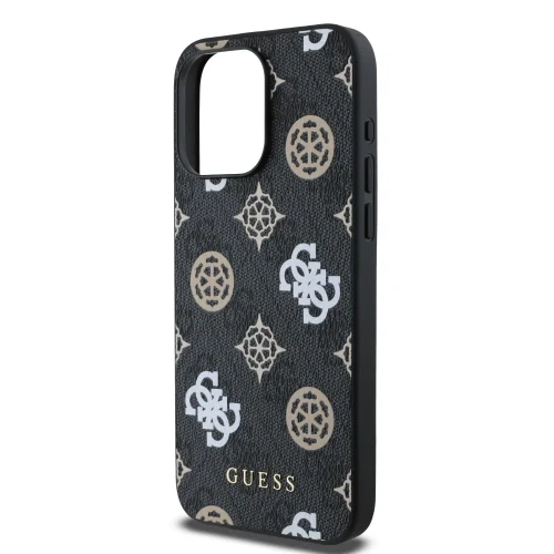 2887 GUESS HC MAGSAFE PU PEONY ON 4G BACKGROUND BLACK IP15 PRO