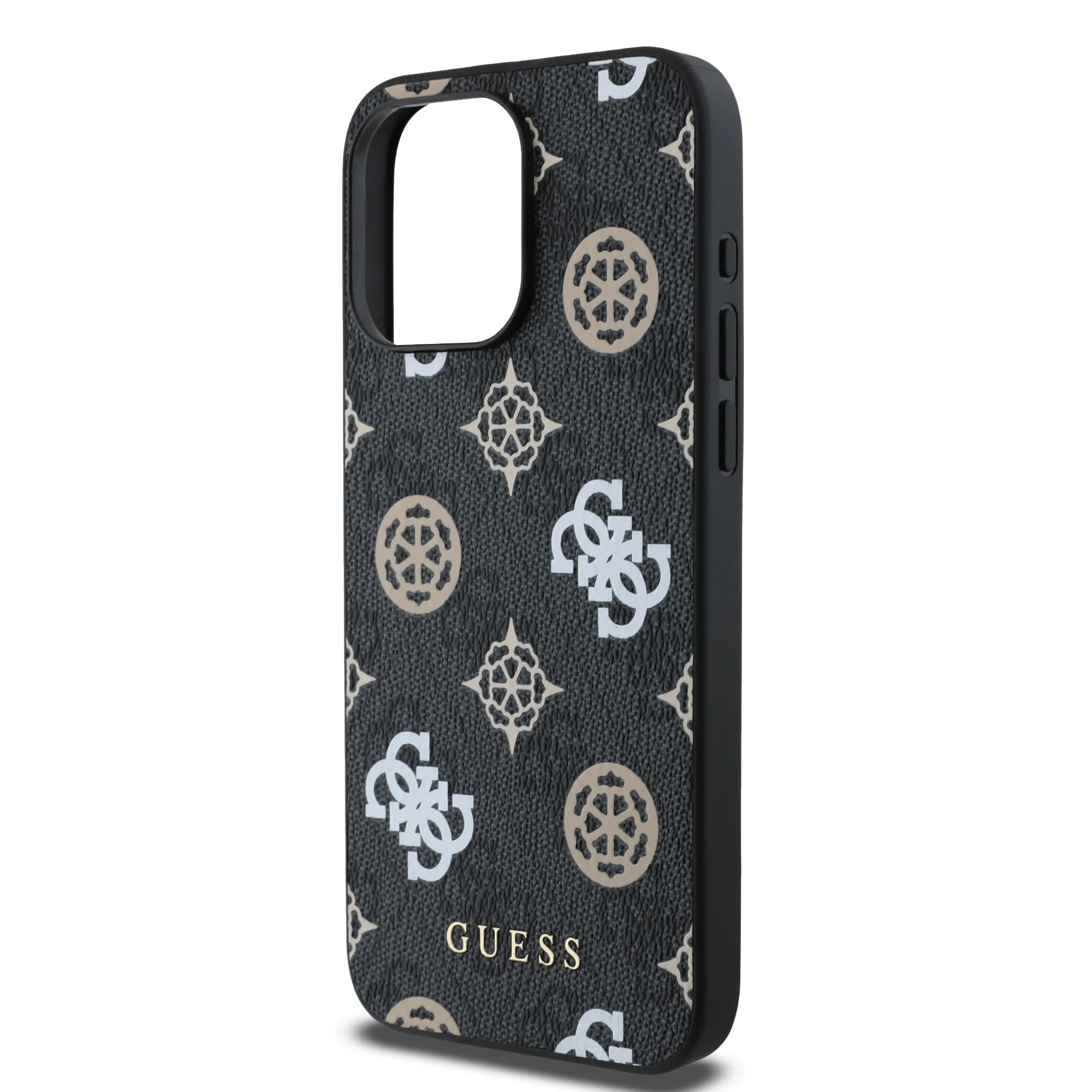 2887 GUESS HC MAGSAFE PU PEONY ON 4G BACKGROUND BLACK IP15 PRO