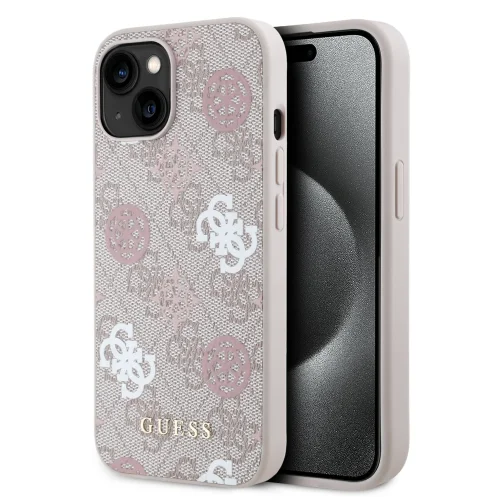 3327 GUESS HC MAGSAFE PU PEONY ON 4G BACKGROUND PINK IP15