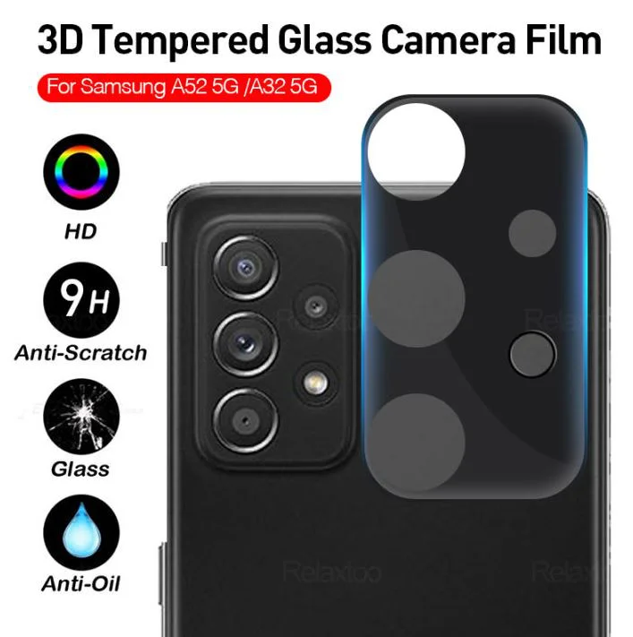 3D Протектор за Камера на Телефон Samsung A54 – Черен