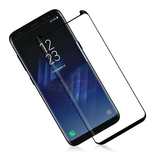 3D Стъклен протектор за Samsung S8 – Черен