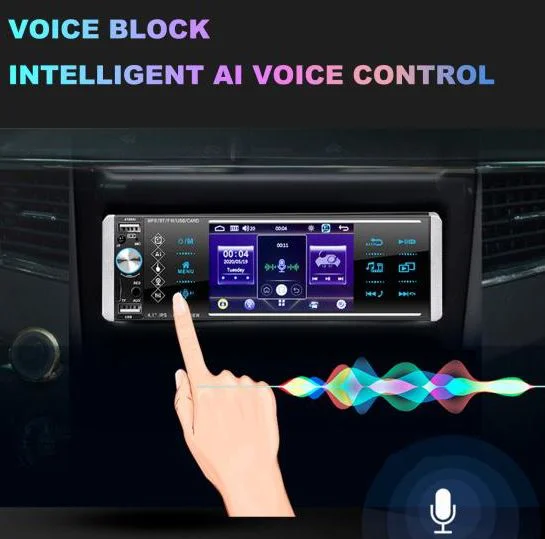 4168 MP5 радио с Bluetooth и 4“ сензорен екран видео гласов плейър ISO Mirrorlink