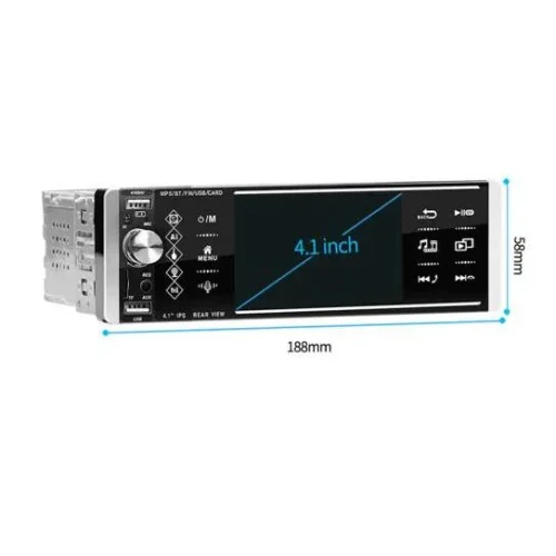 4168 MP5 радио с Bluetooth и 4“ сензорен екран видео гласов плейър ISO Mirrorlink