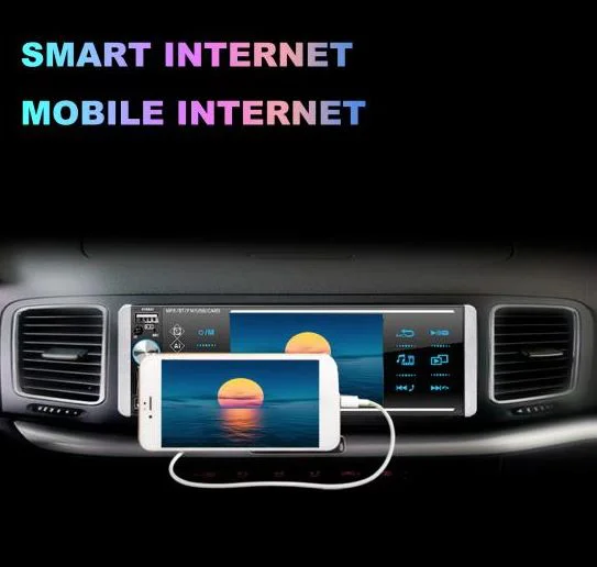 4168 MP5 радио с Bluetooth и 4“ сензорен екран видео гласов плейър ISO Mirrorlink