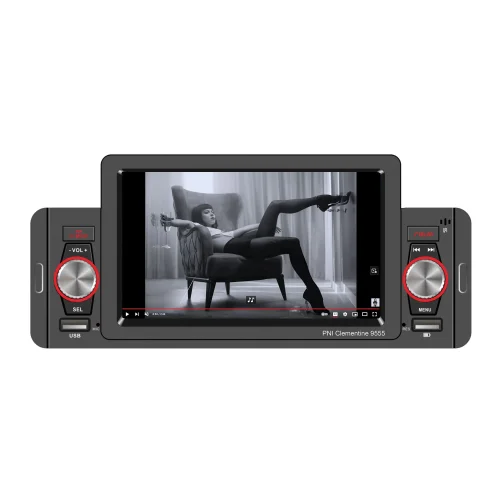 4300 Автомобилен MP5 плейър PNI Clementine 9555 – 1DIN, 4.3” дисплей, Bluetooth, FM радио, CarPlay, RDS