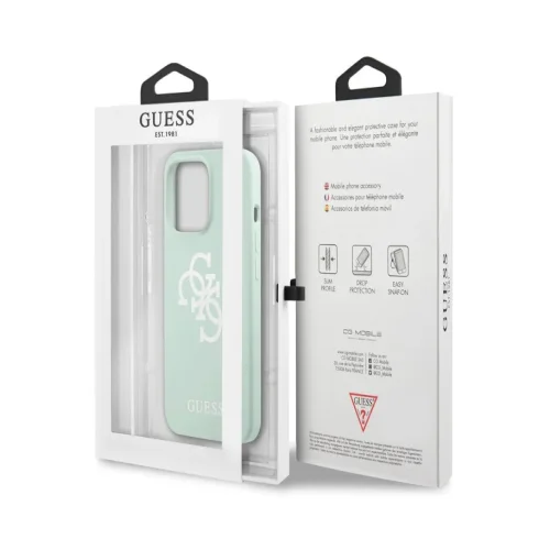 4376 Калъф Guess iPhone 13 Pro Силиконов – Мента