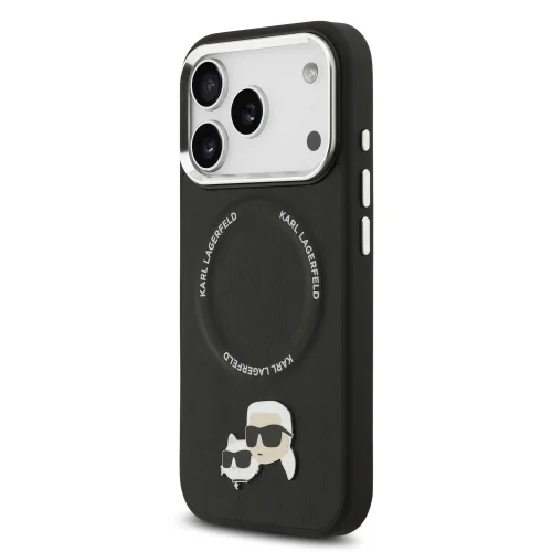 4995 KARL HC MAGSAFE PU K&C PINS BLACK IP17 PRO BLACK