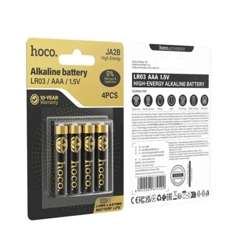 4БР. HOCO AAA JA2B Алкални Батерии 1.5V