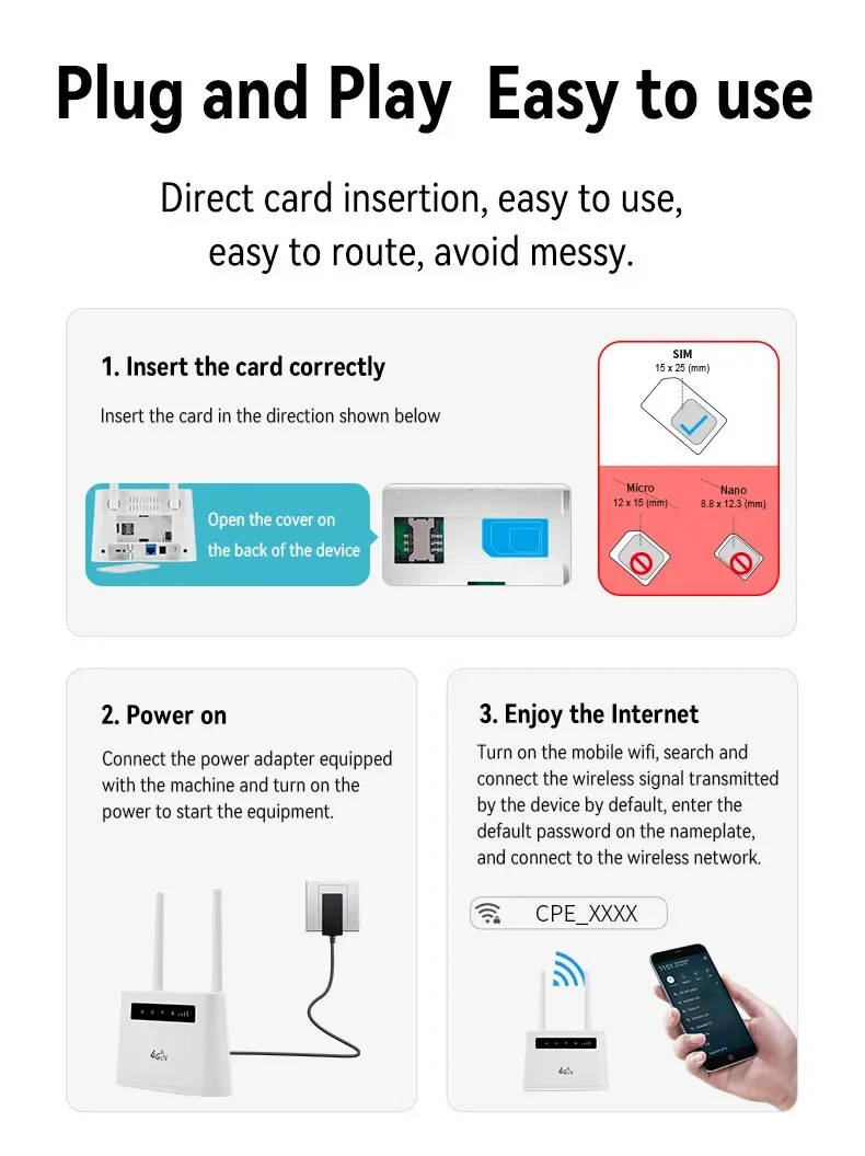 4G LTE CPE R102 – Безжичен рутер с SIM слот, RJ11 за глас, батерия 4400mAh, Ethernet и Wi-Fi hotspot до 10 устройства