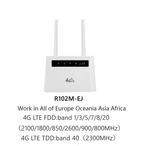 4G LTE CPE R102 – Безжичен рутер с SIM слот, RJ11 за глас, батерия 4400mAh, Ethernet и Wi-Fi hotspot до 10 устройства