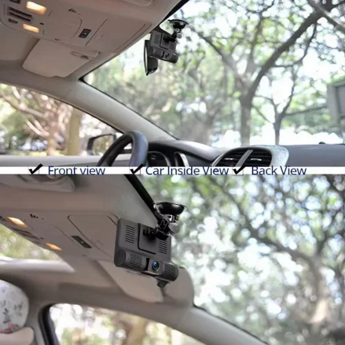 505 Автомобилен видеорегистратор 3 камери, 4.0″ дисплей, Full HD 1080P, Night Vision, Motion Detection