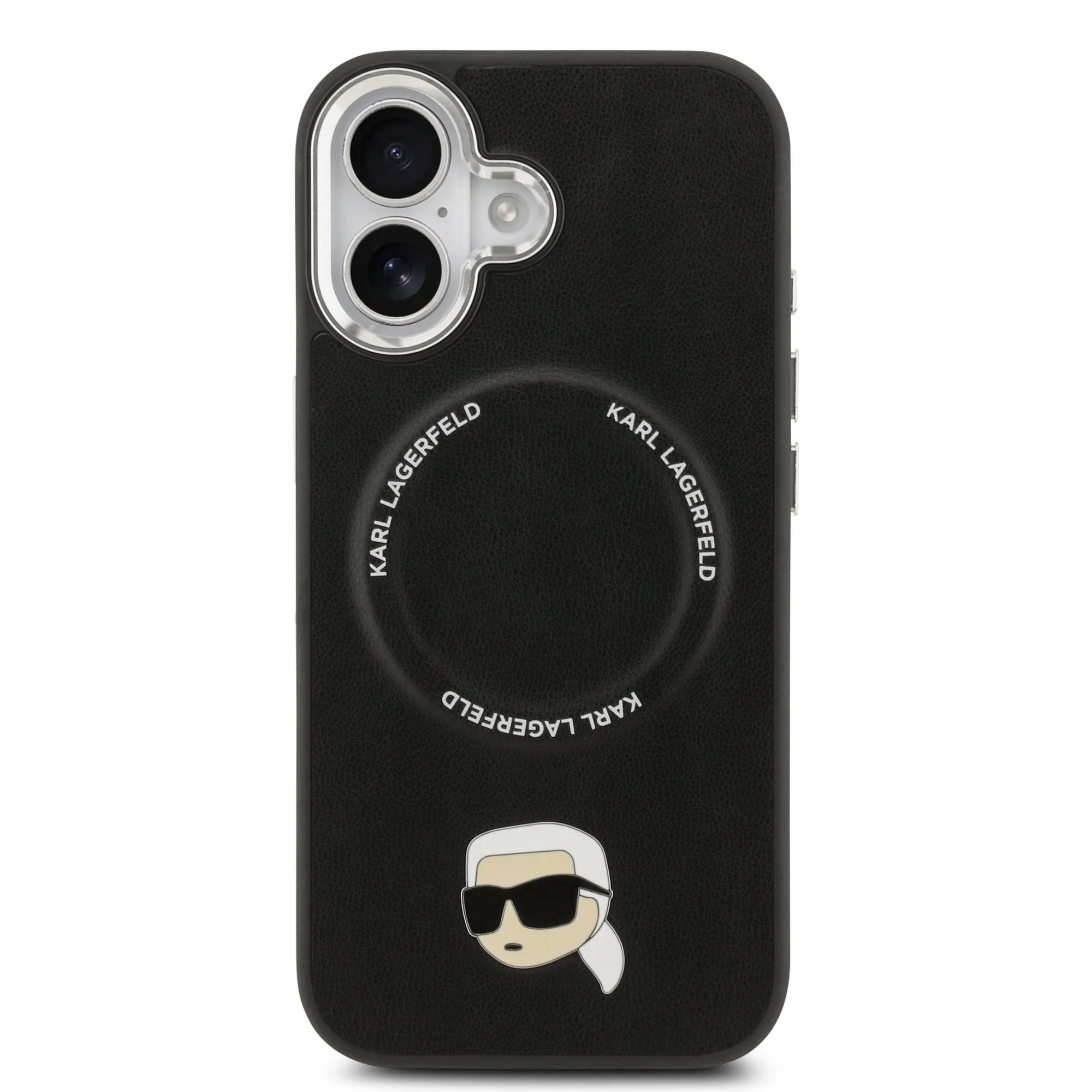 5619 KARL HC MAGSAFE PU KARL PIN BLACK IP17