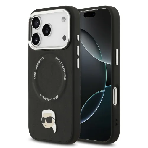 5633 KARL HC MAGSAFE PU KARL PIN BLACK IP17 PRO