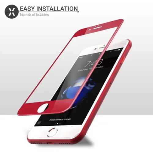 5D Стъклен протектор за iPhone 6G – Червен