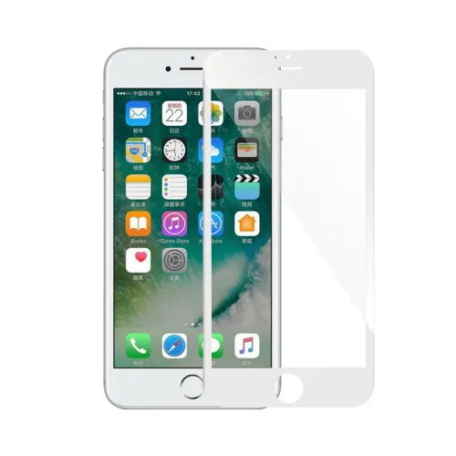 5D Стъклен протектор за iPhone 7 / 8 Plus + – Бял