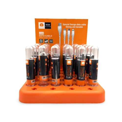 60бр. WUW X204 Кабел за Зареждане 2.4A 1M – USB към Type-C