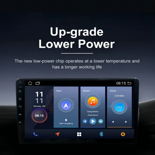 6580 Android мултимедиен плеър 4GB RAM 64GB ROM – 9″ IPS дисплей 1024×600, CarPlay, GPS, WiFi, Bluetooth