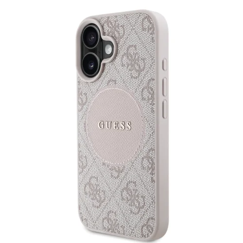 6774 GUESS HC MAGSAFE PU 4G CIRCLE W/ CLASSIC LOGO PINK IP16
