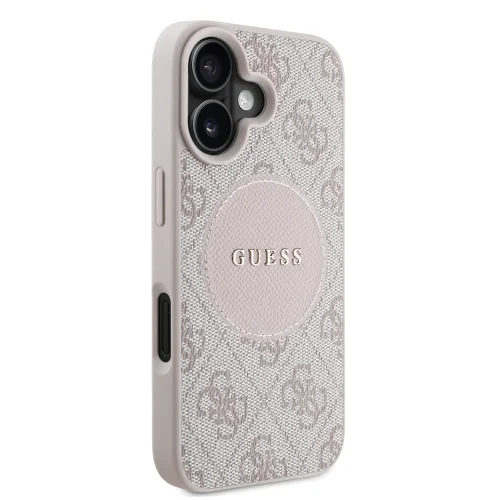 6774 GUESS HC MAGSAFE PU 4G CIRCLE W/ CLASSIC LOGO PINK IP16