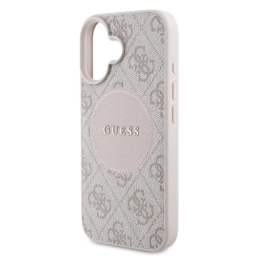 6774 GUESS HC MAGSAFE PU 4G CIRCLE W/ CLASSIC LOGO PINK IP16