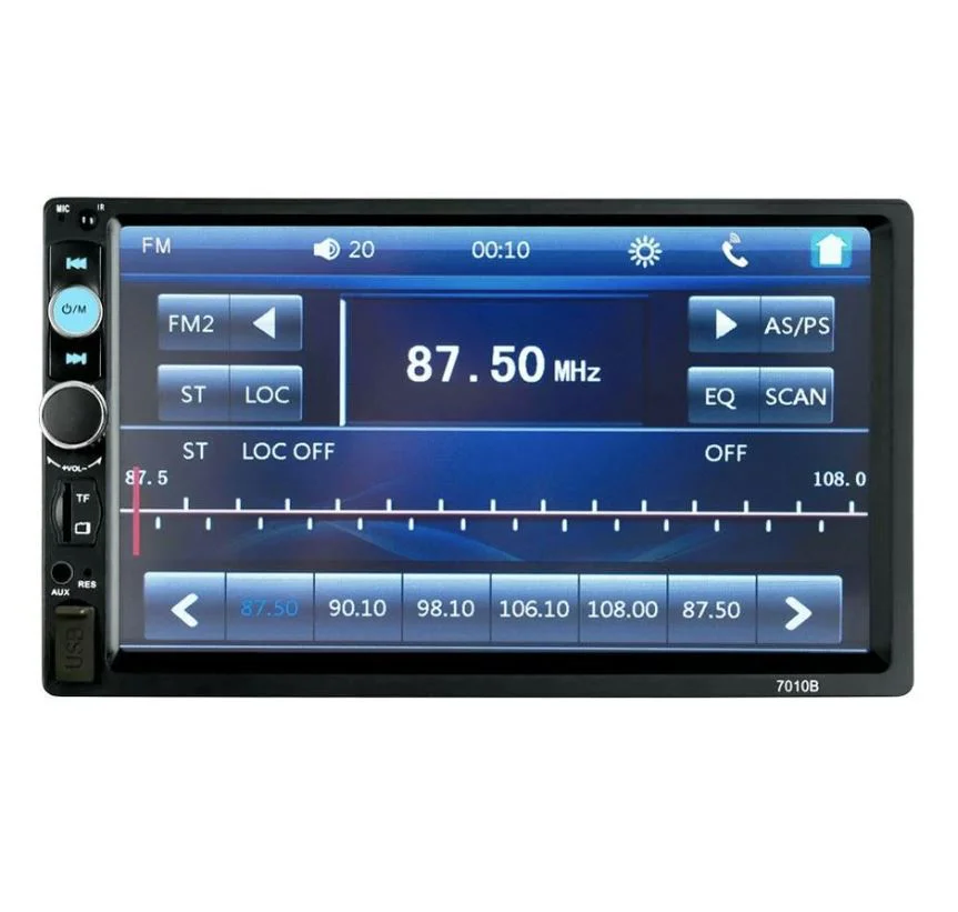 7010 7″ Автомобилен мултимедиен плейър 7010B, IPS тъчскрийн, Bluetooth, FM, USB, AUX, MP5