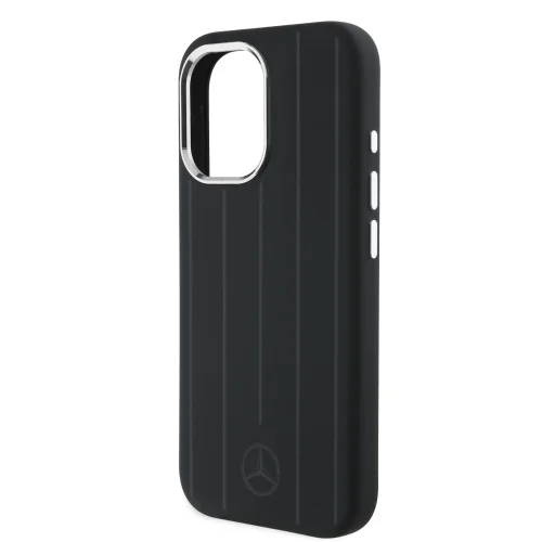 7040 MB HQ MAGSAFE SILICONE W/ VERTICAL TONAL STRIPES BLACK IP16