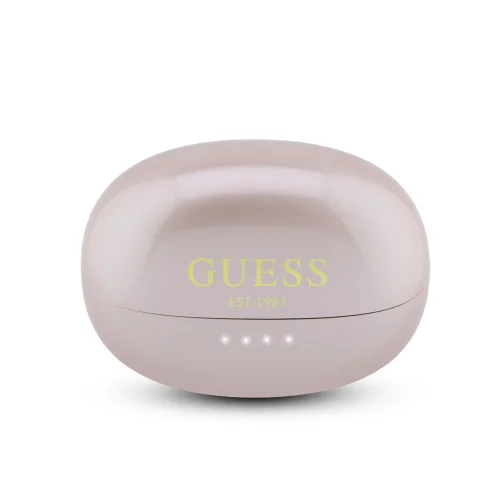 7775 Слушалки GUESS OWS METALLIC PINK FINISH ELECTROPLATED PARTS CLASSIC LOGO