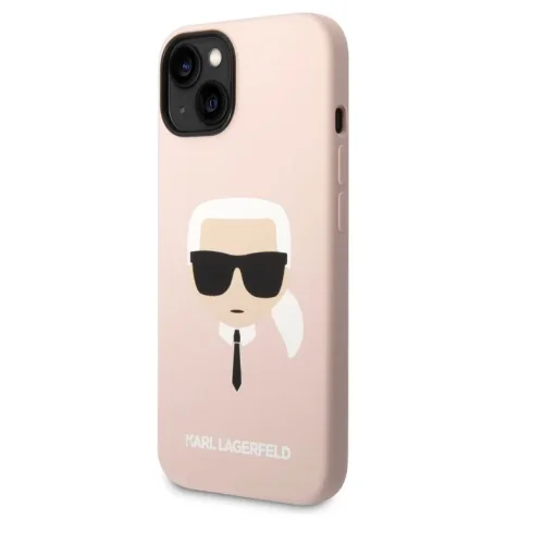 8058 Karl Lagerfeld iPhone 14 Pro Hardcase Backcover – Karl’s Head – Magsafe Compatible – Pink