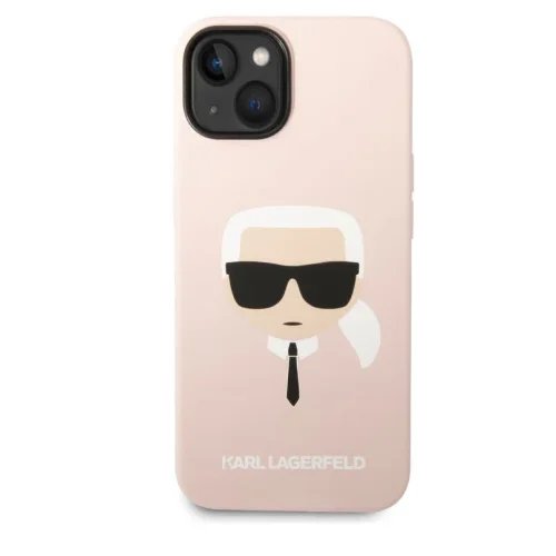 8058 Karl Lagerfeld iPhone 14 Pro Hardcase Backcover – Karl’s Head – Magsafe Compatible – Pink
