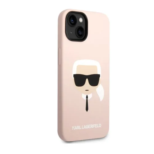 8058 Karl Lagerfeld iPhone 14 Pro Hardcase Backcover – Karl’s Head – Magsafe Compatible – Pink